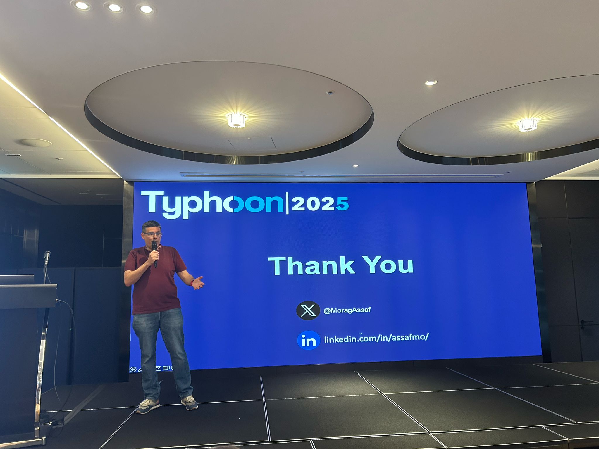 Assaf Morag speaking at TyphoonCon